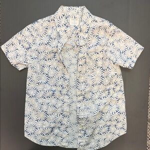J. Crew Crew Cuts Blue and White Floral Button Down Shirt